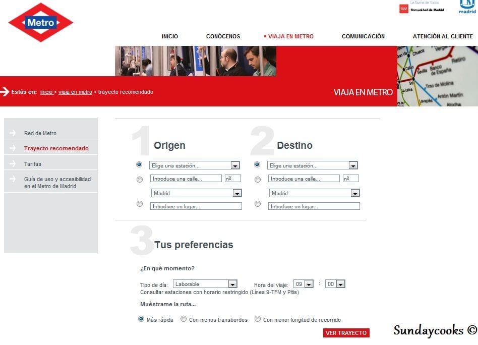 Metrô de Madri - outras opções de pesquisa Metrô de Madri - outras opções de pesquisa