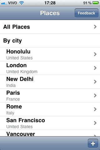 TripDoc 01 Lista dos locais salvos no TripDoc
