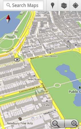 google maps moblie 5 cache offline 3d rotate tilt