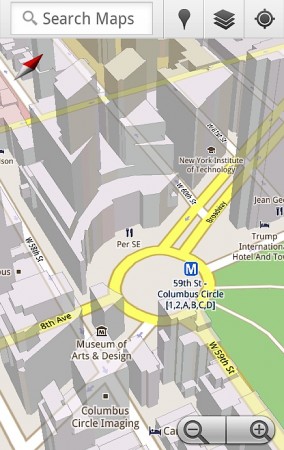 google maps moblie 5 cache offline 3d rotate tilt