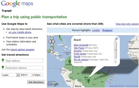 Google Maps Transit