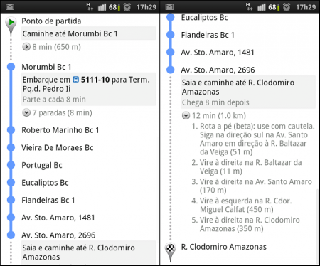 Google Maps Transit