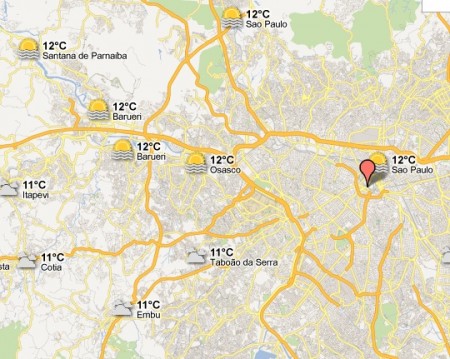 Google Maps Weather Previsão do Tempo