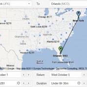 Google Flight: Pesquisando preços de vôos