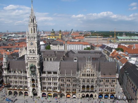 Munique Marienplatz vista da St. Peter's Munique Marienplatz vista da St. Peter's