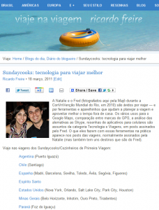 Sundaycooks: tecnologia para viajar melhor Sundaycooks: tecnologia para viajar melhor
