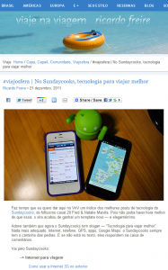 #viajosfera | No Sundaycooks, tecnologia para viajar melhor #viajosfera | No Sundaycooks, tecnologia para viajar melhor