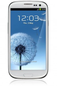 Samsung Galaxy S3 - frente Samsung Galaxy S3 - frente