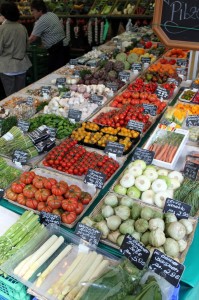 Viktualienmarkt Munique - verduras