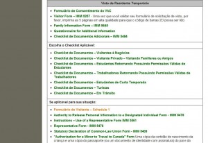 como tirar o visto canadense - documentos