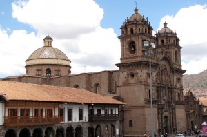 Boleto religioso de Cusco - outra vista do Templo de la Compañía de Jesus