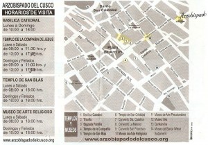 Boleto religioso de Cusco - verso