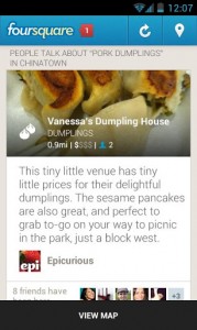 Melhores apps de 2012 - Foursquare