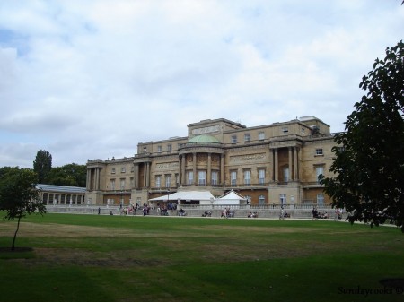 Vista dos fundos do Palácio de Buckingham