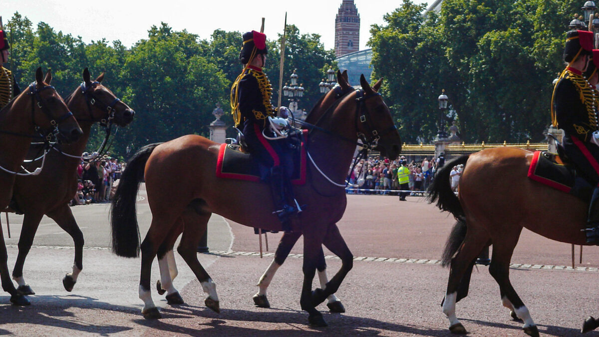 Palácio de Buckingham e a troca da guarda em Londres 1