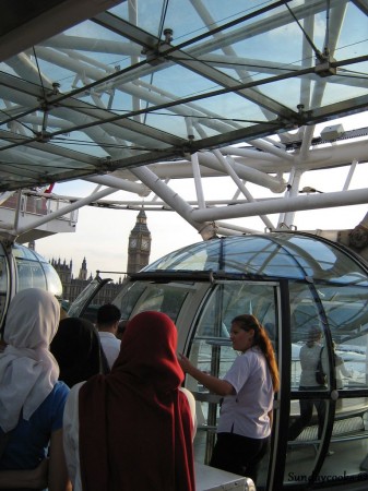 na fila do London Eye
