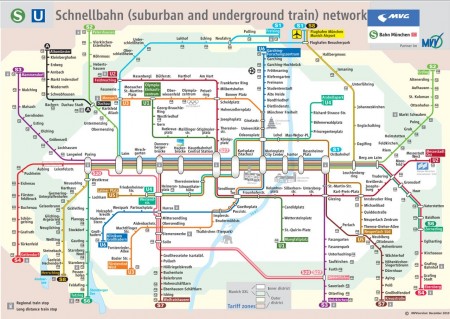 Dicas e roteiros de Munique - Mapa do metrô