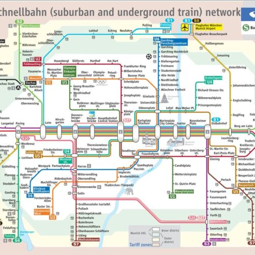 Metro de Munique Mapa