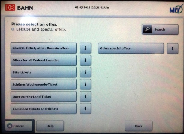 Como comprar o Bayern Ticket - Bavaria-Ticket, other Bavaria offers