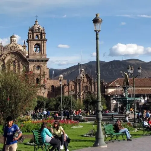 Boleto religioso de Cusco - Plaza de Armas e o Templo