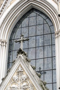 Final de semana em Vitória - Catedral de Vitória - vitral por fora