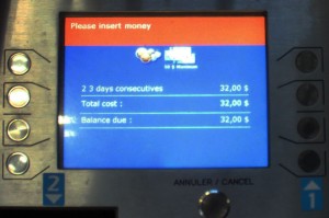 Transporte em Montreal - É só pagar: Dinheiro ou cartão