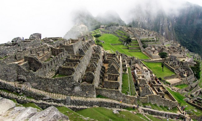 Machu Picchu - neblina começa a se desfazer