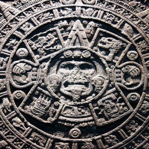 Museu Nacional de Antropologia - Detalhes da Pedra do Sol Asteca