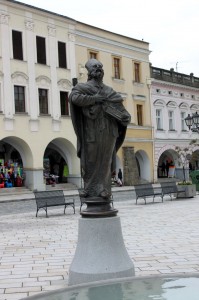 Novy Jicín - Estátua da praça central