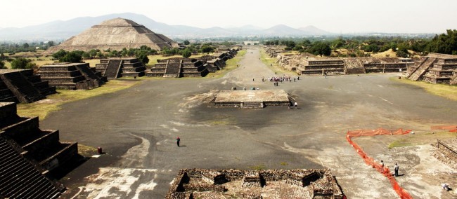 Teotihuacán - Vista de cima do Templo da Lua