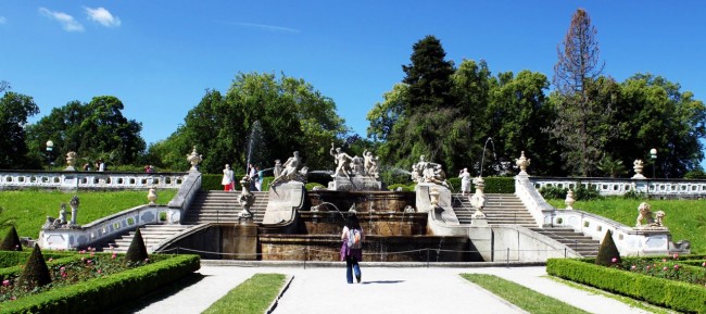 Cesky Krumlov UNESCO - Fones nos jardins do castelo