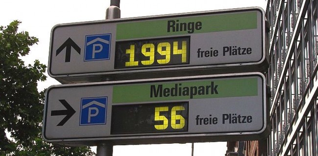 Dicas para dirigir na Alemanha - Indicadores de estacionamentos pagos