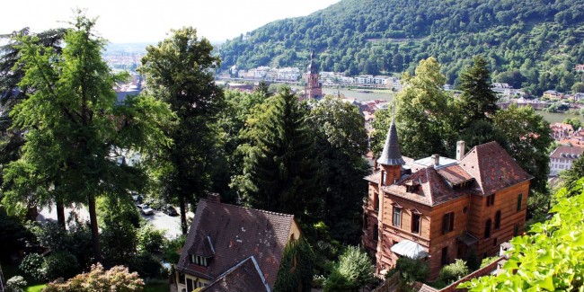 Guia de Heidelberg na Alemanha - Uma vista da cidade pelo castelo
