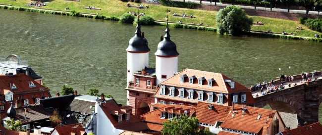 Guia de Heidelberg na Alemanha - Detalhe da Ponte velha
