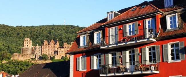 Guia de Heidelberg na Alemanha - Castelo visto de longe