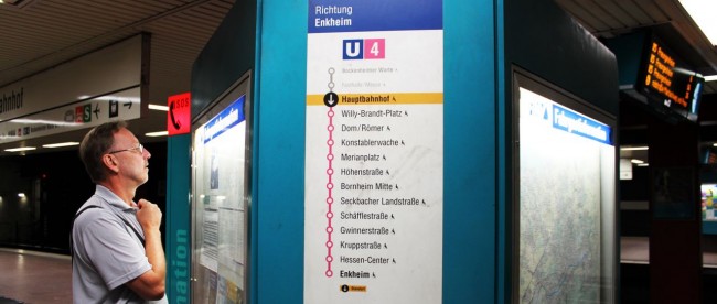 Metrô de Frankfurt - Mapa da linha U4 do metrô