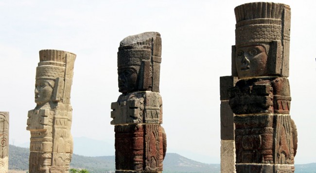 Pirâmides de Tula no México - Atlantes em detalhe