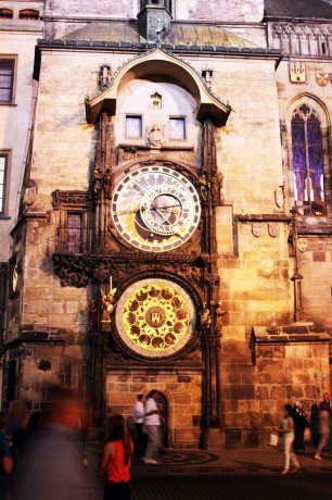 Relógio Astronômico de Praga - Vista noturna