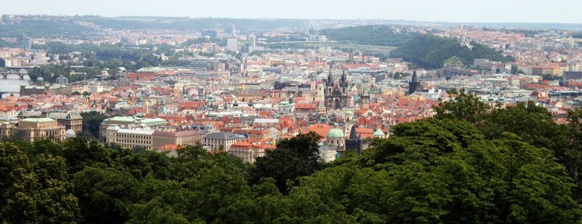 Petrin em Praga - Vista da Cidade Velha