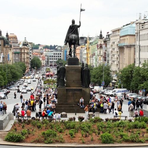 Praça Venceslau de Praga - Estátua do Venceslau 1
