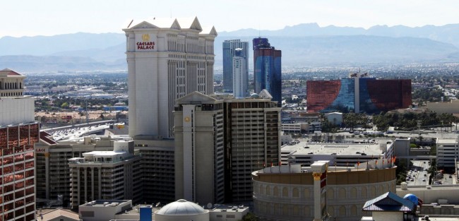 Las Vegas The LINQ - vista do alto da High Roller roda gigante