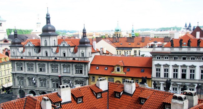 Malá Strana Praga - Vista de Malá Strana pela Igreja de São Nicolau