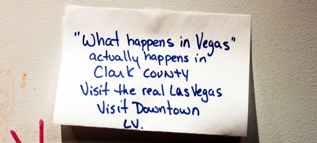 Walking Tour Downtown Vegas - What happens in Vegas