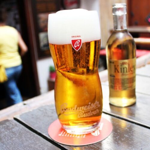 A cultura da cerveja na República Tcheca - Budweiser em Cesky Krumlov
