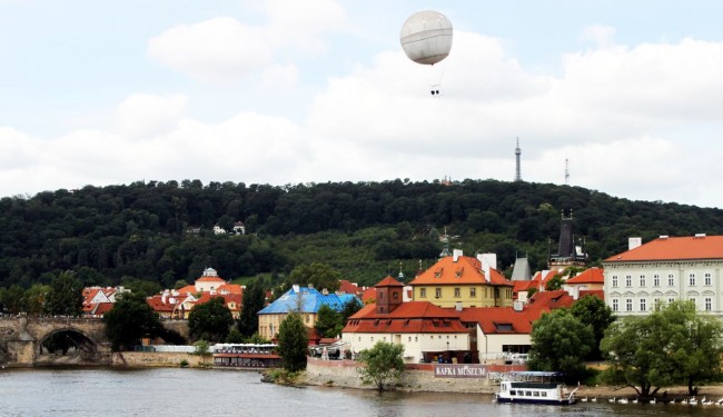 De onde ver Praga do alto - Balão