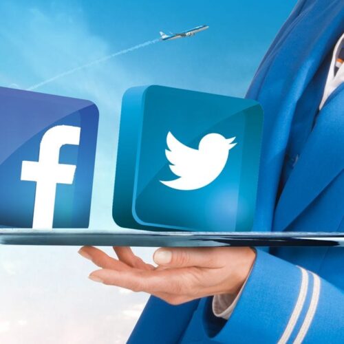 KLM nas redes sociais - Twitter e Facebook