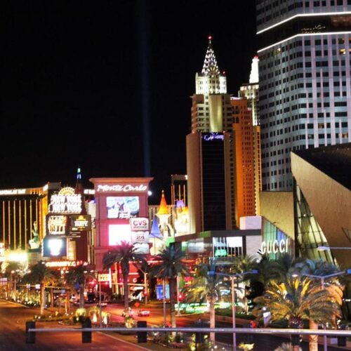 Onde ficar em Las Vegas - Strip de noite