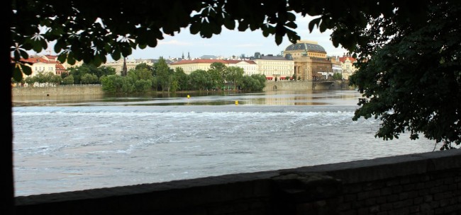 Segway tour em Praga - Vista do rio de Malá Strana