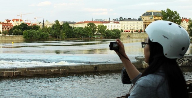 Segway tour em Praga - Vista do rio de Malá Strana 2
