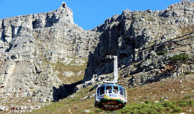 Table Mountain na Cidade do Cabo - Teleférico 1